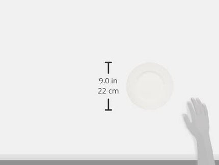 Villeroy & Boch Manufacture Rock Blanc Salad Plate, 8.5 in, Premium Porcelain, White