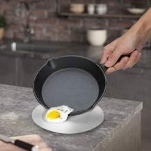 6 Inch Cast Iron Skillet, Frying Pan with Drip-Spouts, Pre-seasoned Oven Safe Cookware, Camping Indoor and Outdoor Cooking, Grill Safe, Restaurant Chef Quality