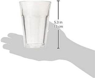Duralex Tempered Glass, Made In France Picardie Clear Tumbler, Set of 6, 12.62 oz.