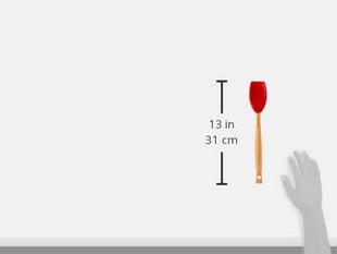 Le Creuset Silicone Craft Series Spatula Spoon, 11 3/8" x 2 1/8", Cerise, Large