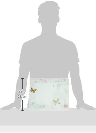 Lenox Butterfly Meadow Large Glass Cutting Board, 2.95 LB, Multi