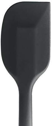 StarPack Basics Silicone Spatula Set of 2 (1 Small, 1 Large), High Heat Resistant to 480°F, Hygienic One Piece Design, Non Stick Rubber Cooking Utensil Set (Gray Black)