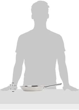 T-fal Performa Stainless Steel Sauté Pan 10.5 Inch Oven Broiler Safe 500F Cookware, Pots and Pans, Dishwasher Safe Silver