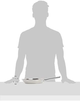 T-fal Performa Stainless Steel Sauté Pan 10.5 Inch Oven Broiler Safe 500F Cookware, Pots and Pans, Dishwasher Safe Silver