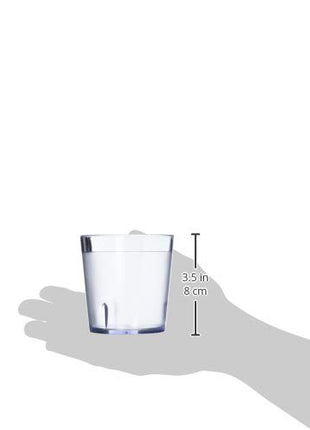 G.E.T. 6699-C Heavy-Duty Plastic Restaurant Tumblers, 9 Ounce, Clear (Set of 12)" }