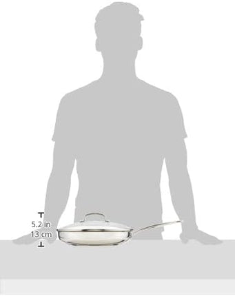 Cuisinart 12 Inch Skillet with Glass Cover, Chef's Classic Collection, 722-30G