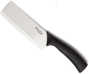 Shenzhen Knives 6 Inch Ceramic Vegetable Cleaver (Nakiri Knife). Lightweight Kitchen Cutlery for Precision Slicing and Cooking. Japanese Chef Kitchen Aid - Professional Cooking Knife