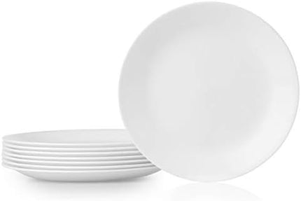 Corelle 1135858 Lunch Plate 8 Pieces White