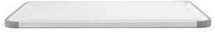 KitchenAid Classic Cutting Board with Perimeter Trench and Non Slip Edges, Dishwasher Safe, 11 inch x 14 inch, White and Gray