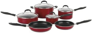Cuisinart 55-11R 11-Piece Set Advantage Nonstick Cookware, Red