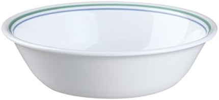 Corelle Vitrelle Glass 12-Piece Country Cottage Chip and Break Resistant Dinner Set, Green/Blue - 3029B