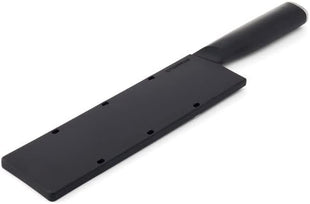 KitchenAid Classic Santoku Knife with Custom-Fit Blade Cover, 7-inch, Sharp Kitchen Knife, High-Carbon Japanese Stainless Steel, Black