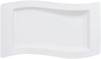 Villeroy & Boch New Wave Serving Dish, 19.25 in, Premium Porcelain, White