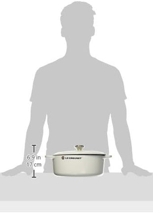 Le Creuset Enameled Cast Iron Signature Oval Dutch Oven, 5 qt. , White