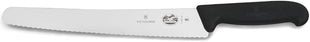 Victorinox 10.25 Inch Fibrox Bread Knife with Ultra-Sharp Serrated Edge, Black