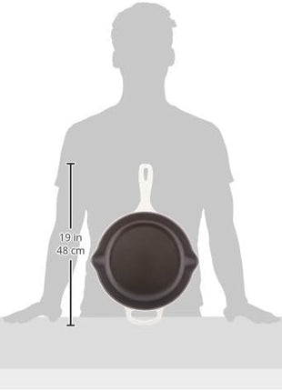 Le Creuset Enameled Cast Iron Signature Iron Handle Skillet, 10.25", White