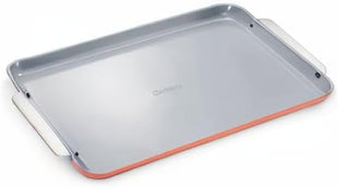 Caraway Non-Stick Ceramic Baking Sheet - Naturally Slick Ceramic Coating - Non-Toxic, PTFE & PFOA Free - Perfect for Baking, Roasting, and More - Large (18" x 13") - Perracotta