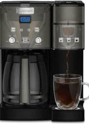 Cuisinart Coffee Maker,12 Cup with 3 Single-Size Brewers, 6, 8, 12 oz, Black/Stainless Steel, SS-15BKSP1