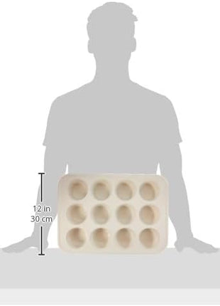 GreenLife 12-Cup Muffin Pan, PFAS-Free Healthy Nonstick Baking Tray, 11.4" x 1.9" x 15.9", Durable Ceramic Bakeware, Cupcakes, Egg Bites, Tarts, Brownies, Pink