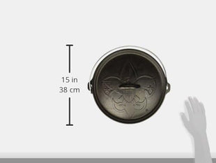 Lodge Boy Scouts of America Cast Iron Camp Dutch Oven, Pre-Seasoned, 6-Quart