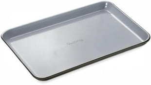 Caraway Non-Stick Ceramic Baking Sheet - Naturally Slick Ceramic Coating - Non-Toxic, PTFE & PFOA Free - Perfect for Baking, Roasting, and More - Medium (15" x 10") - Black