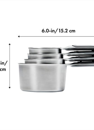 OXO Good Grips 4 Piece Stainless Steel Measuring Cups with Magnetic Snaps