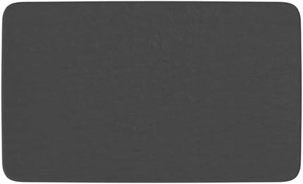 Villeroy & Boch Manufacture Rock Rectangular Multifunction Plate, 11 x 6.5 in, Premium Porcelain, Made in Germany, Matte Black