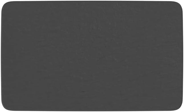 Villeroy & Boch Manufacture Rock Rectangular Multifunction Plate, 11 x 6.5 in, Premium Porcelain, Made in Germany, Matte Black