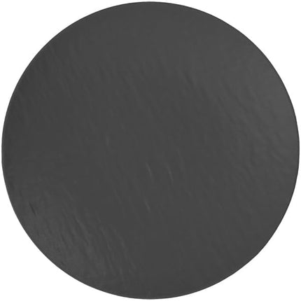 Villeroy & Boch Manufacture Rock Universal Coupe Serving/Under Plate, 9.75 in, Premium Porcelain, Black