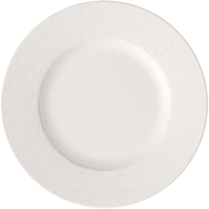Villeroy & Boch Manufacture Rock Blanc Salad Plate, 8.5 in, Premium Porcelain, White