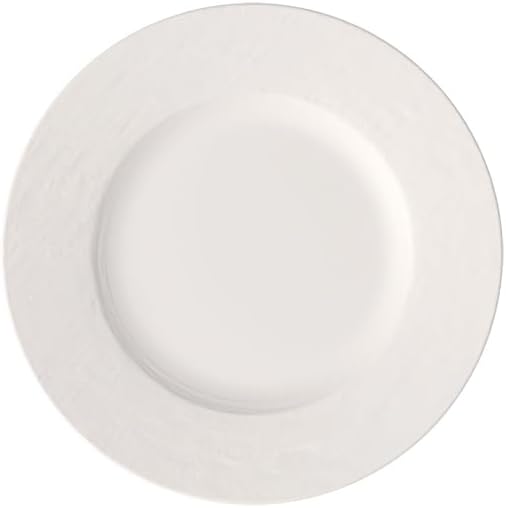 Villeroy & Boch Manufacture Rock Blanc Salad Plate, 8.5 in, Premium Porcelain, White