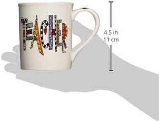 Our Name is Mud “Cool Teacher” Porcelain Mug, 16 oz.