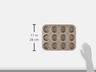 Cuisinart Chef's Classic Nonstick Bakeware 12-Cup Muffin Pan, Champagne