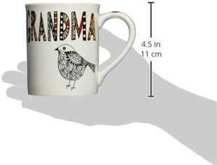 Our Name is Mud “Young Grandma” Cuppa Doodle Porcelain Mug, 16 oz.
