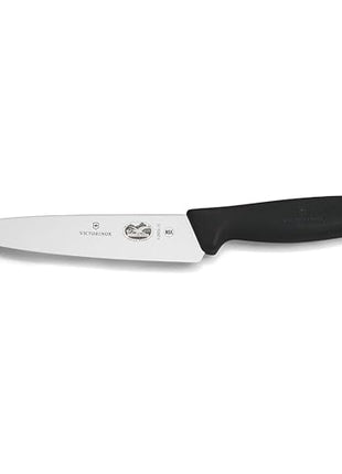 Victorinox Fibrox 6 Inch Straight Chef's Knife,Black
