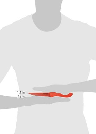 Cuisinart C55-6PCSR Advantage Color Collection 6-Piece Ceramic Coated Steak Knife Set, Red