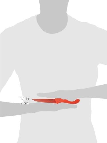 Cuisinart C55-6PCSR Advantage Color Collection 6-Piece Ceramic Coated Steak Knife Set, Red