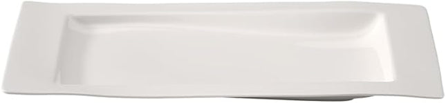 Villeroy & Boch New Wave Serving Dish, 19.25 in, Premium Porcelain, White