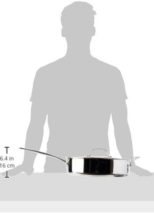 Cuisinart Stainless Steel, 5.5 Quart Sauté Pan w/ Cover, Helper Handle, Chef's Classic, 733-30H