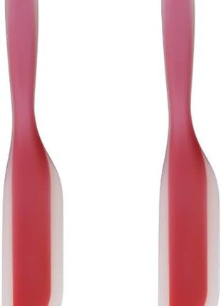 Nonstick Silicone Knife Shaped Flexible Kitchen Spatula Scraper Turner,Kitchen Cooking Utensils With Nylon Core(Red(Set of 2))
