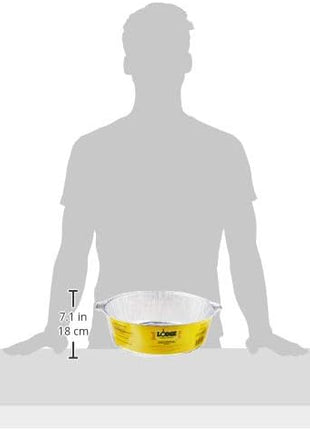 Lodge Silver 12 Inch Aluminum Foil Dutch Oven Liner - 100% Recyclable Dutch Oven Liner - Easy Camp Cooking Cleanup - 12 Pack