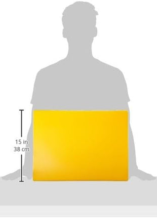 Winco Heavy-Duty Plastic Cutting Board, 15" x 20" x 1/2", Yellow, Medium