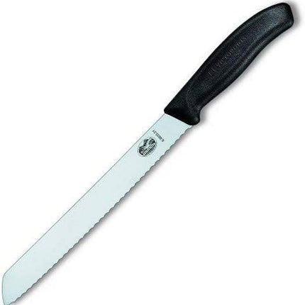 Victorinox Swiss Classic 8.25-Inch Bread Knife with Serrated Edge, Black