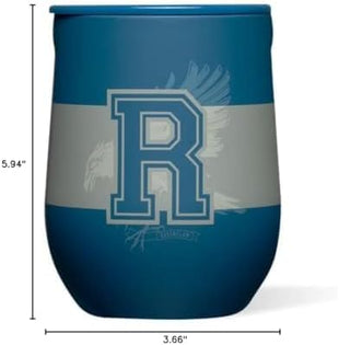 Corkcicle Stemless Insulated Wine Glass Tumbler - Keeps Beverages Cold 6 Hours & Hot 3 Hours - Stainless Steel - Easy-Grip - Summer Drinkware Gift - Keeps Drinks Ice Cold - 12 oz - Ravenclaw