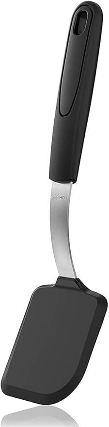 Silicone Spatula Turner, GEEKHOM Mini Silicone Cookie Spatula for Nonstick Cookware,600°F Heat Resistant Flexible Small Kitchen Turner, Cooking Utensils Non Scratch Flipper for Burger, Egg, Baking