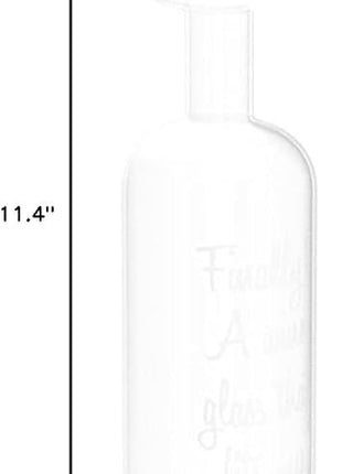 BigMouth Inc Ultimate Wine Bottle Glass, Holds Full Bottle of 750 Milliliters