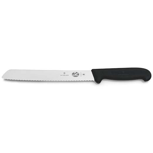 Victorinox Swiss Army 8" Serrated Bread Knife with Fibrox Handle, 47549