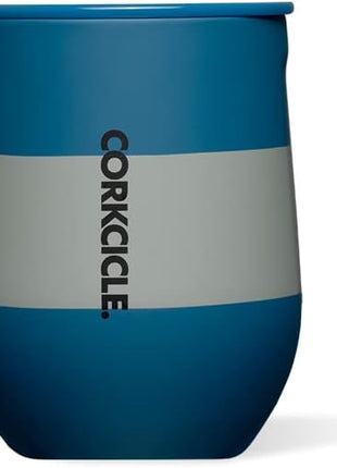 Corkcicle Stemless Insulated Wine Glass Tumbler - Keeps Beverages Cold 6 Hours & Hot 3 Hours - Stainless Steel - Easy-Grip - Summer Drinkware Gift - Keeps Drinks Ice Cold - 12 oz - Ravenclaw