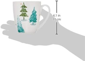 Lenox 880069 Balsam Lane 4-Piece Mug Set, Christmas Drinkware, Holiday Hosting (Pack of 8)