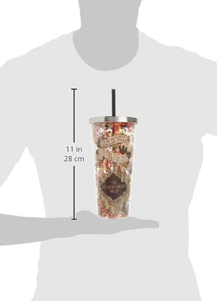 Spoontiques - Harry Potter Tumbler - Solemnly Swear Glitter Cup with Straw - 20 oz - Acrylic - Multicolored